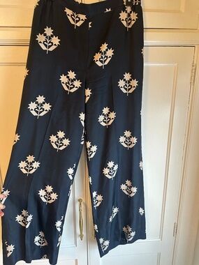 OROTON Mini Thistle Printed Wide Leg Pants